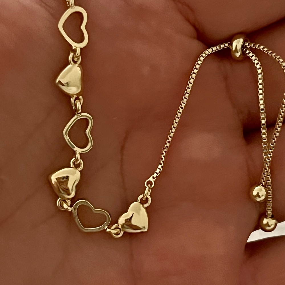Gold Heart Bracelet